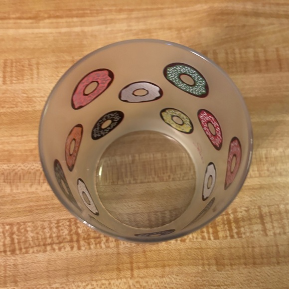 Culver Frosted Glass Doughnut Low Ball Glass - Picture 5 of 7